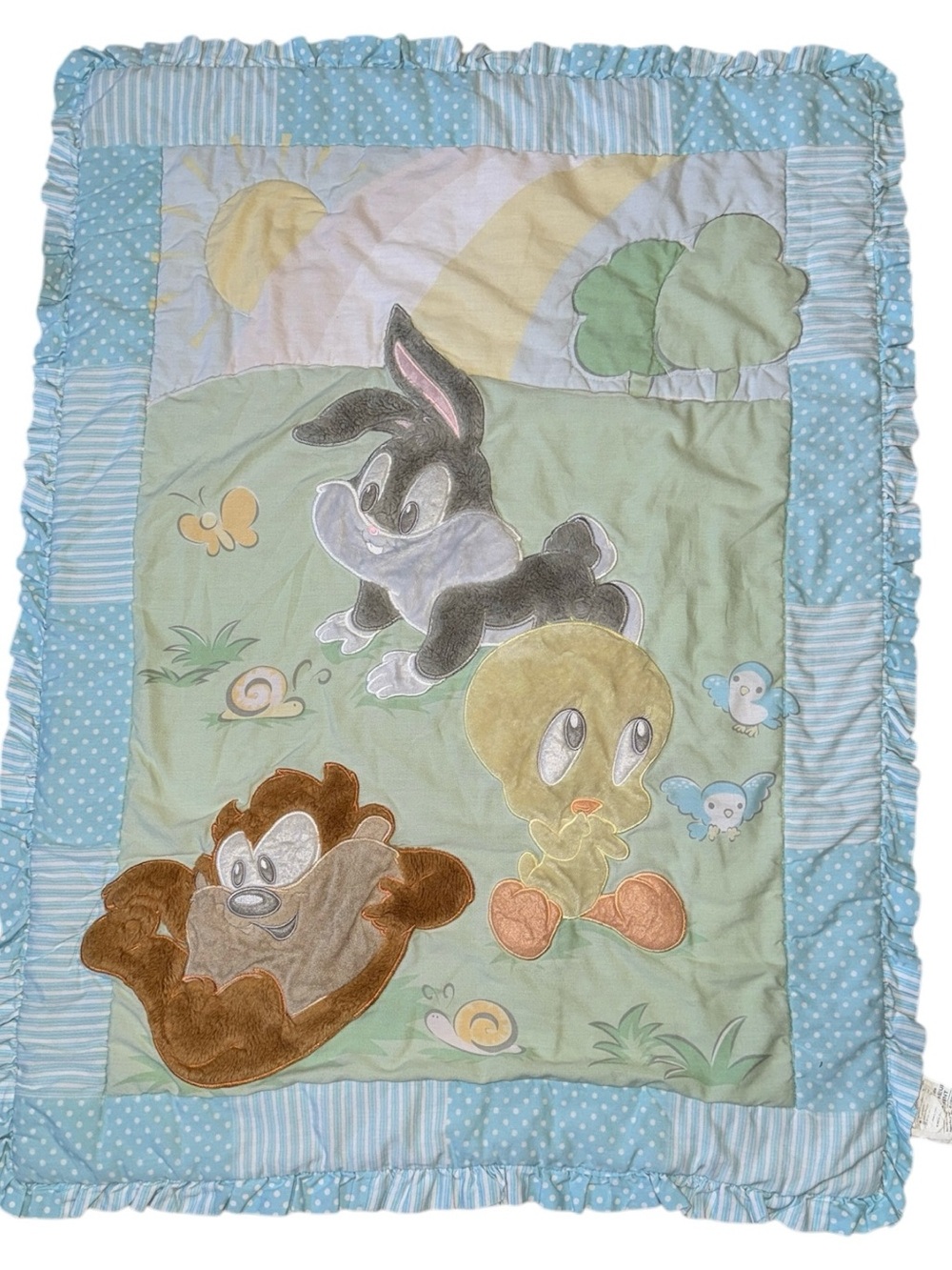 Warner Bros. Looney Tunes Baby Bedding in Blue and Yellow